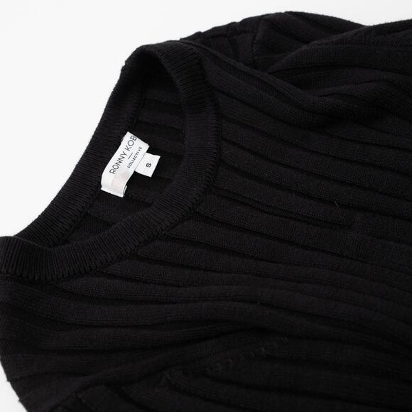 Ronny Kobo x RTR Crisscross Black Knit  Sweater - Picture 7 of 8